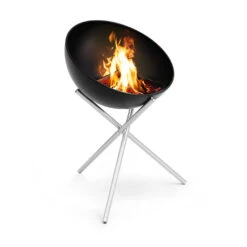 Brasero Rond En Acier émaillé Bowl + Trépied + Plancha - Höfats -Broil King Grill Promos Boutique bowl hofats pied haut plancha 4260447331020 8