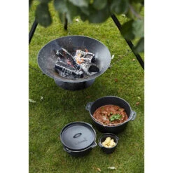 Brasero Junko ø60 Cm Fonte + Trépied + Grille Acier Chromé + Housse - Barbecook -Broil King Grill Promos Boutique brasero junko trepied grille housse barbecook 5400269202156 4