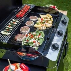 Combo Plancha Gaz Fusion 75 Inox Marin 3 Brûleurs + Chariot - ENO 16 Combo Plancha Gaz Fusion 75 Inox Marin 3 Brûleurs + Chariot - ENO -Broil King Grill Promos Boutique combo fusion 75 inox eno 2020000038122 7
