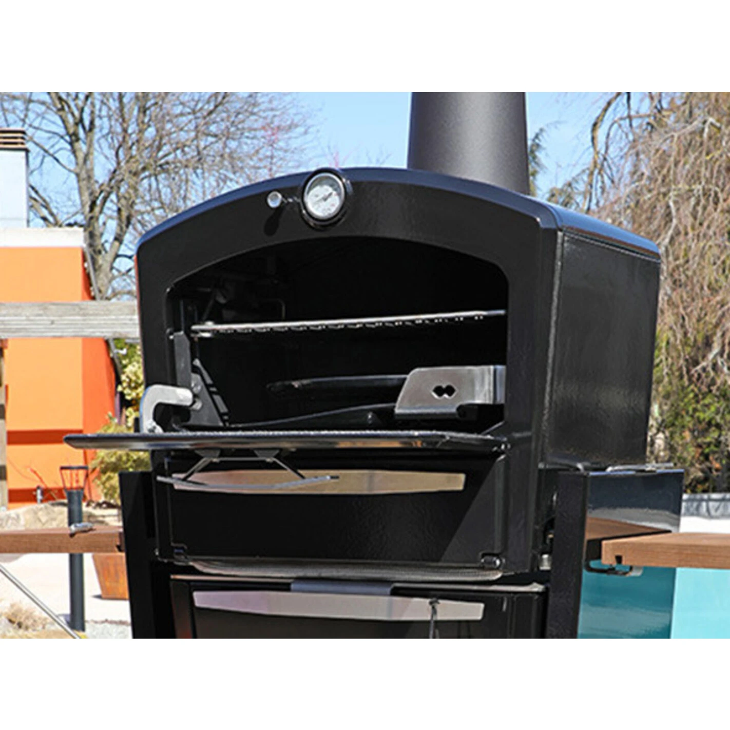 Grille Haute De Fumage Inox Pour Four à Bois - Le Gooker 2 Grille Haute De Fumage Inox Pour Four à Bois - Le Gooker – Image 2