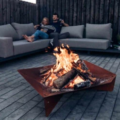 Brasero Corten Triple ⌀120 Cm - Höfats 9 Brasero Corten Triple ⌀120 Cm - Höfats -Broil King Grill Promos Boutique hofats triple 120 cm 4260447330443 4
