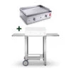 Pack Plancha Gaz Chef 55 Lisse + Chariot - Planet