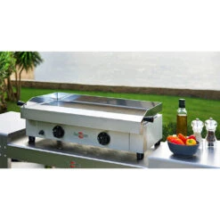 Pack Plancha Gaz Saveur 64 Cm + Desserte Plein Air - Krampouz -Broil King Grill Promos Boutique pack saveur 64 cm chariot plein air 2020000031468 3