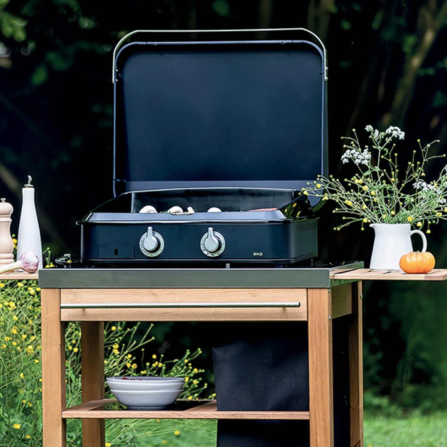 Plancha Gaz Enosign 65 Bleue Navy Avec Capot - ENO* 2 Plancha Gaz Enosign 65 Bleue Navy Avec Capot - ENO* – Image 2