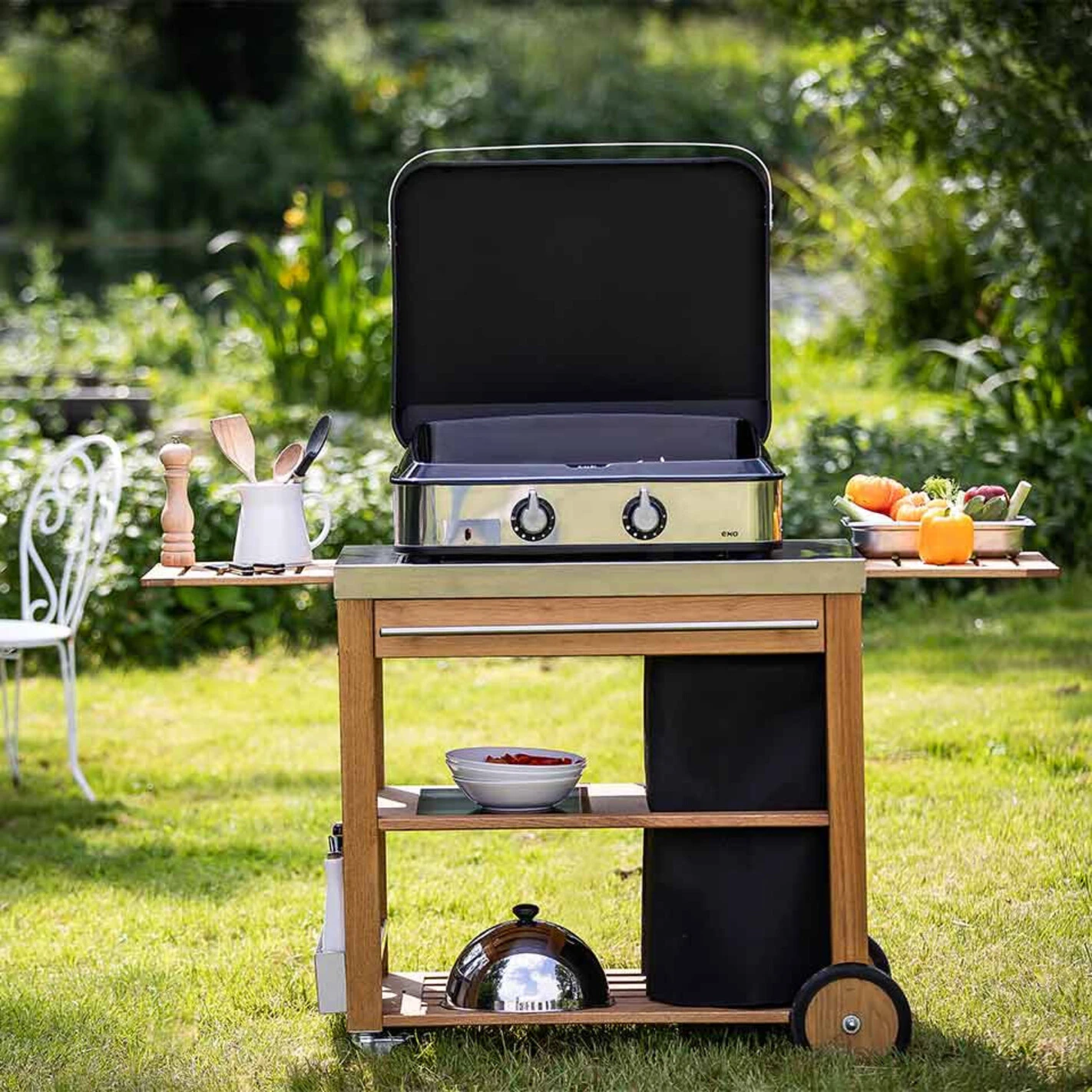 Plancha Enosign 65 Inox Et Noir Avec Capot - ENO* 6 Plancha Enosign 65 Inox Et Noir Avec Capot - ENO* – Image 6