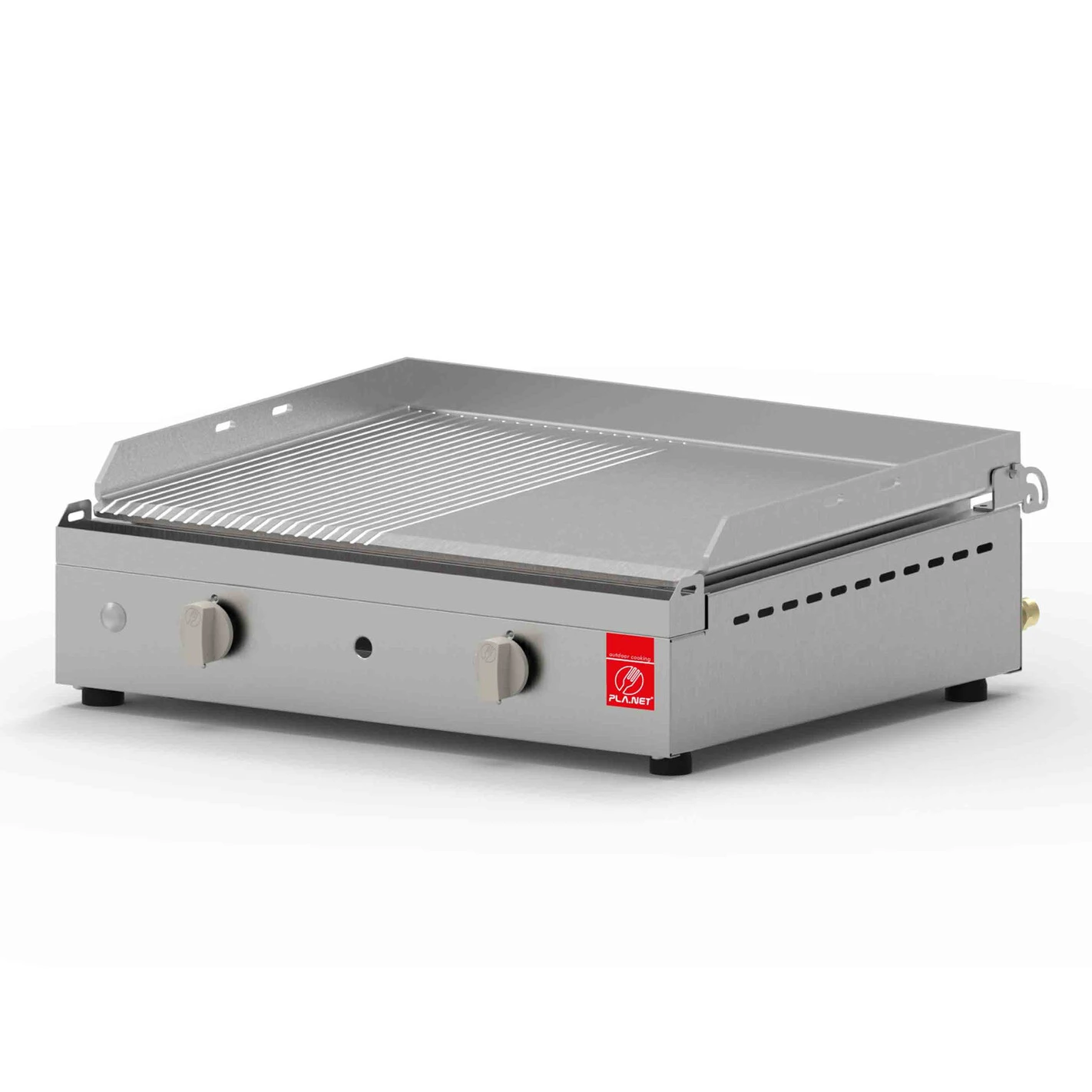 Plancha Gaz Chef 55 Lisse Rainurée - Planet 1 Plancha Gaz Chef 55 Lisse Rainurée - Planet