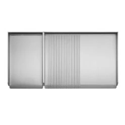 Plancha Gaz Encastrable Oasi 80 Mix Lisse Rainurée - Planet -Broil King Grill Promos Boutique plancha inox gaz oasi 80 mix rainuree lisse planet 8033945789084 2