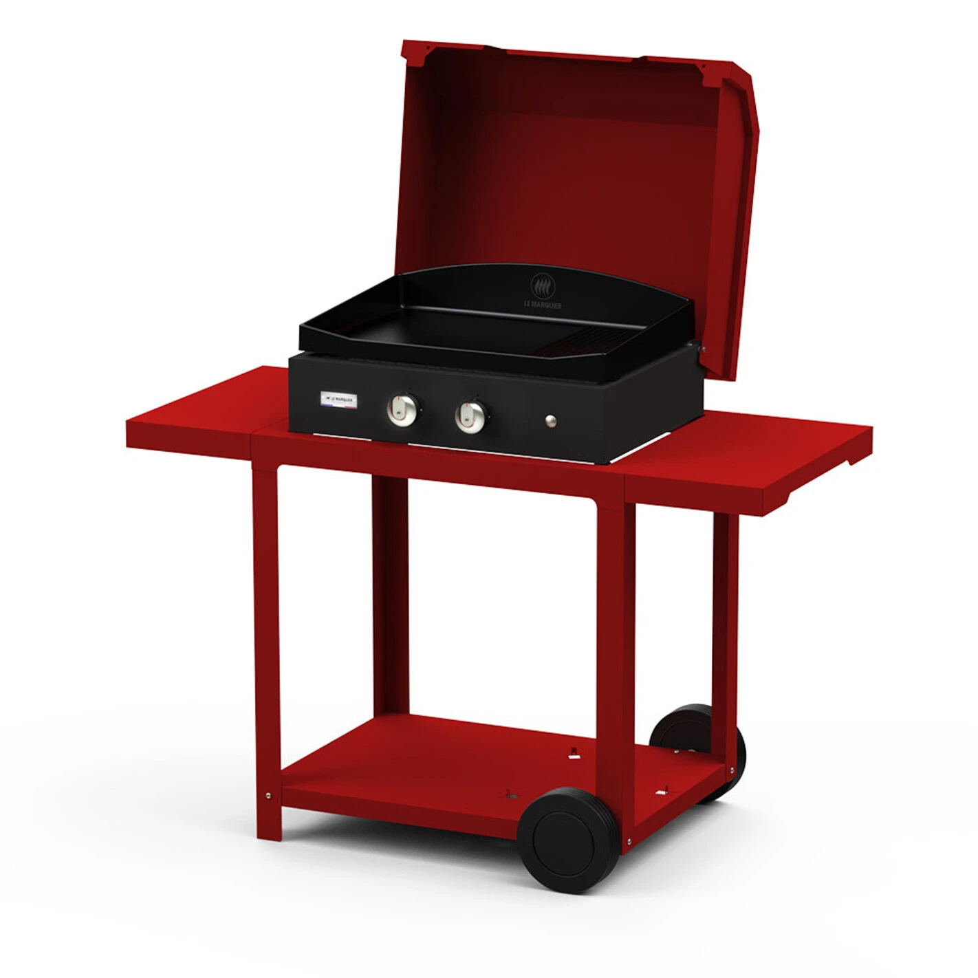 Combo Plancha Gaz Pure Grill 260 Edition Rouge (chariot + Capot) - Le Marquier 1 Combo Plancha Gaz Pure Grill 260 Edition Rouge (chariot + Capot) - Le Marquier