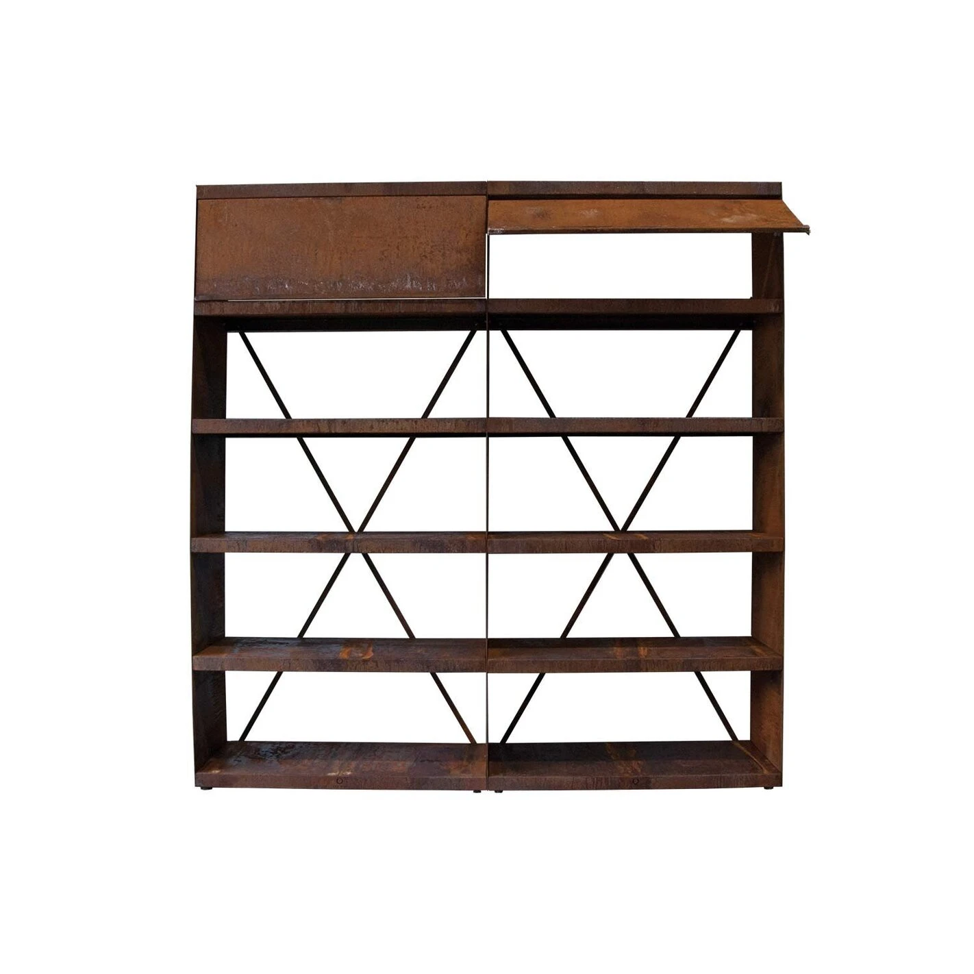 Etagère Range Bois Corten 200 - Ofyr 1 Etagère Range Bois Corten 200 - Ofyr