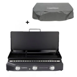 Plancha Gaz Sorio 3 LXD Twin + Couvercle - Campingaz